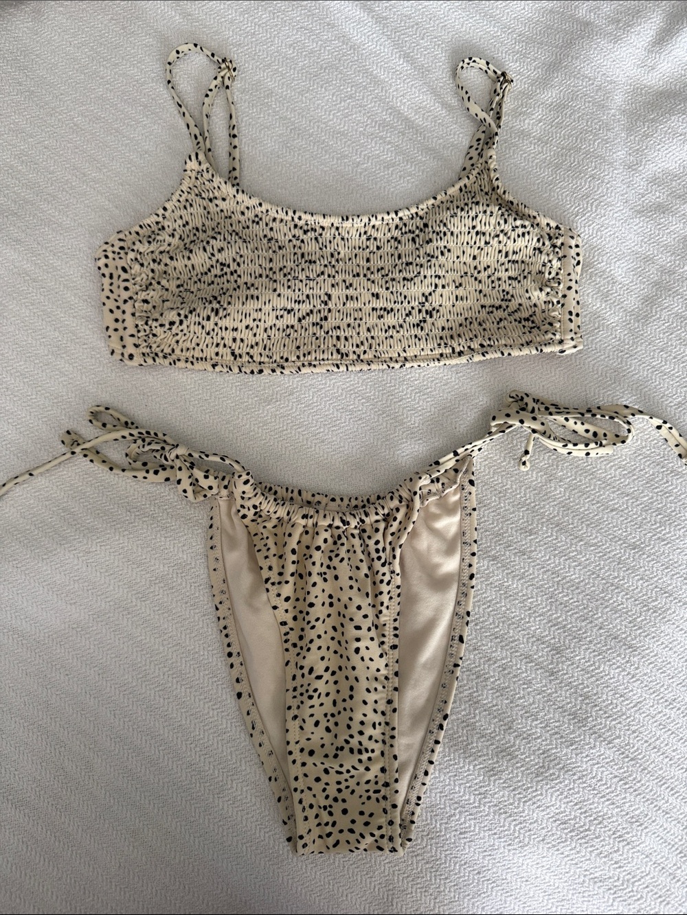Xhiliration - Smocked Bikini Set